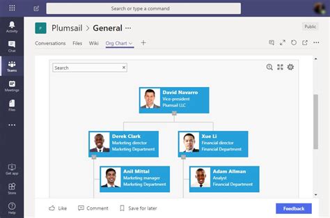 Microsoft Teams Org Chart: A Visual Reference of Charts | Chart Master