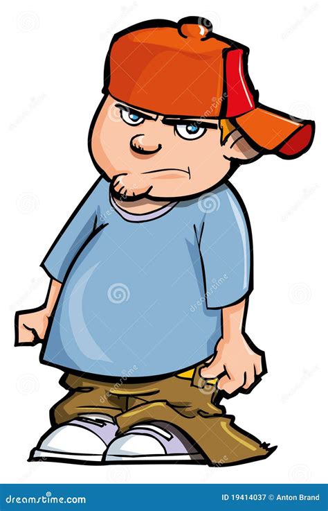 Cartoon Of Boy With Baggy Pants Stock Vector Illustration Of Drawn