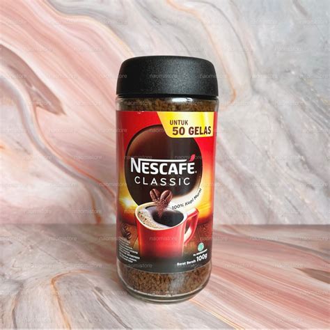 Jual Nescafe Classic Kopi Hitam Instan Instant Black Coffee G Jar