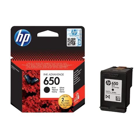 HP 650 Black Original Ink Advantage Cartridge CZ101AE