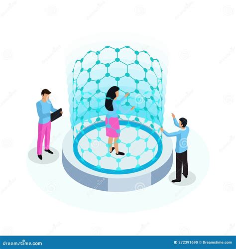 Nanotechnology Isometric Icon Stock Illustration Illustration Of