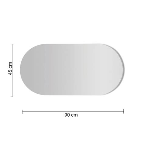 Amedeo Oval Polished Edg Mirror 85×60 Transparent Gedy