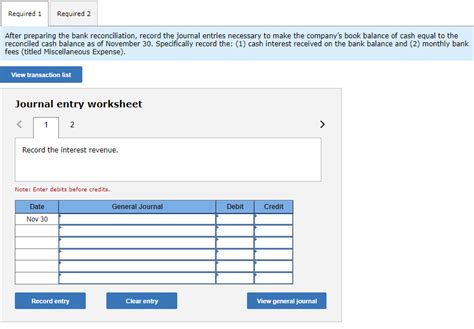 Solved After Preparing The Bank Reconciliation Record Chegg