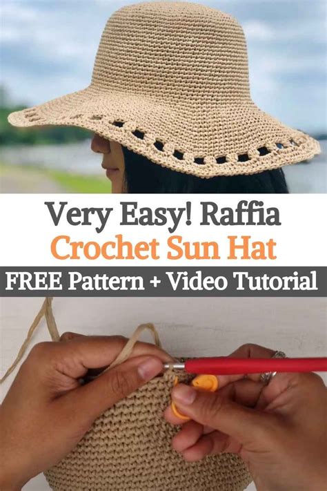 Very Easy Raffia Crochet Sun Hat Tutorial Artofit