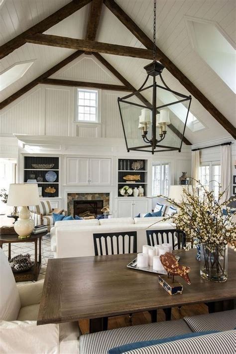 20+ Simple Awesome White Wood Beams Ceiling Ideas For Home Or Cottage