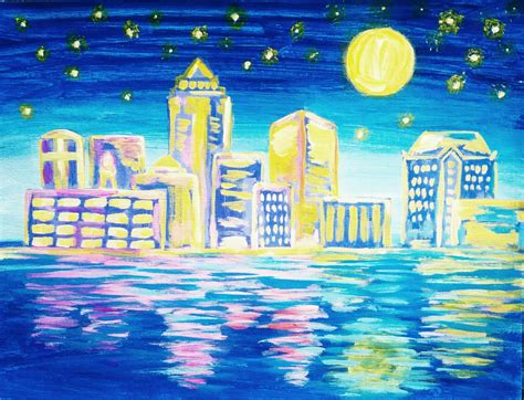 City Lights - Pinot's Palette Painting