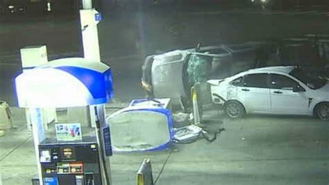 Watch Suspected Drunken Driver Crashes Into Gas Pump In Federal Way