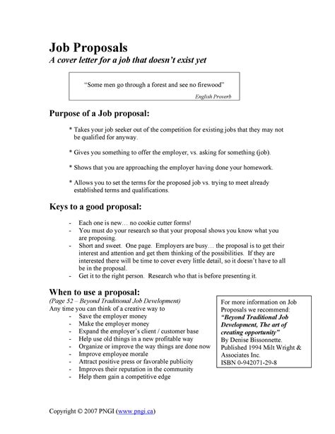 43 Best Job Proposal Templates Free Download Templatelab