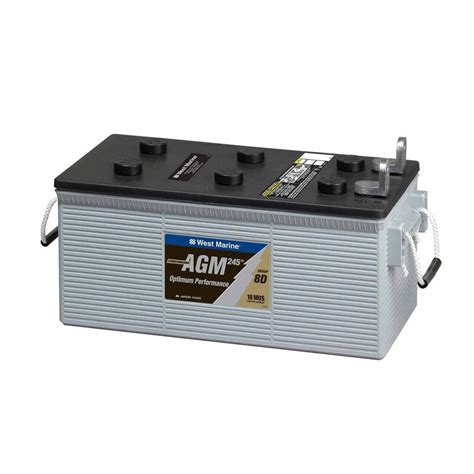 West Marine L Terminal Dual Purpose Agm Battery 245 Amp Hours Group 8d West Marine