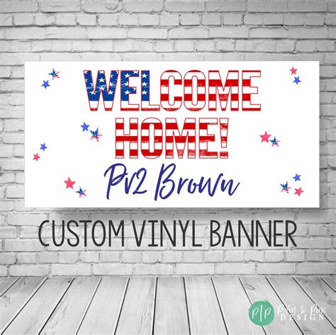 Welcome Home Military Banner, Welcome Home Military Sign, Memorial Day ...