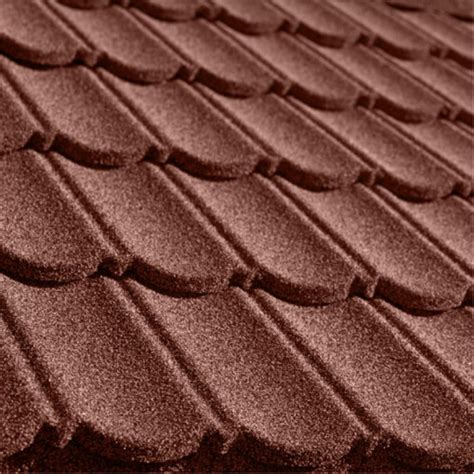 Stone Coated Steel Roof Tiles Classic ТМ Queentile Rosso From The Manufacturer Queentile In