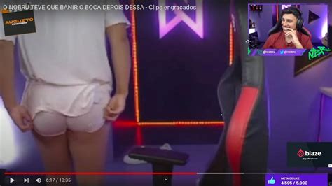 Nobru chama atenção ao aparecer de cueca em live e é elogiado Bumbum