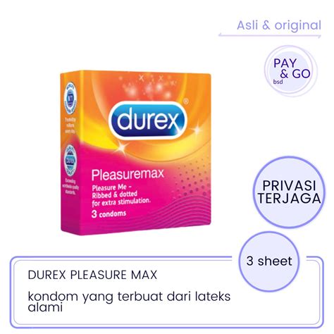 Jual Durex Pleasure Max Isi Alat Kontrasepsi Condoms Sheet