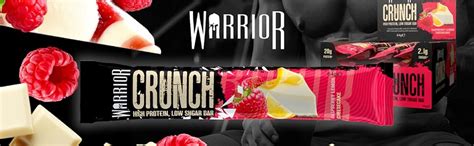 Warrior Crunch High Protein Bars 20g Protein Each Raspberry Lemon