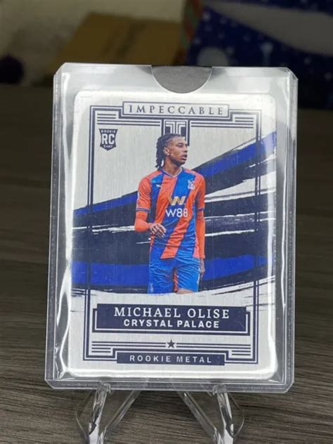 2021 22 PANINI RECRUE impeccable métal Michael Olise 65 RC Crystal