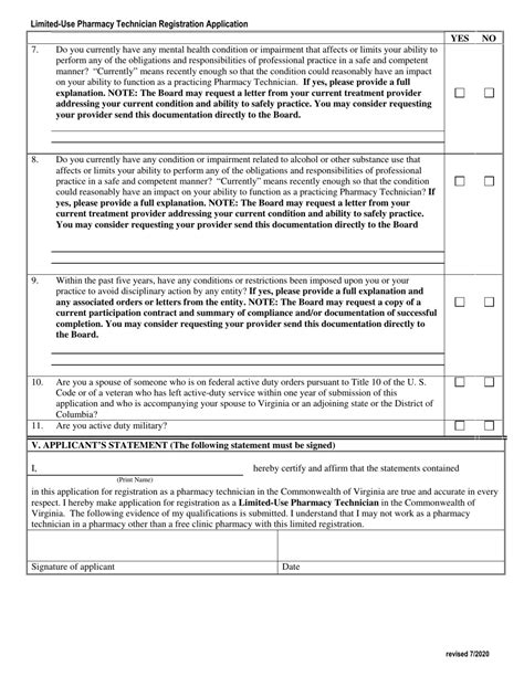 Virginia Application For Registration As A Limited Use Pharmacy Technician Fill Out Sign