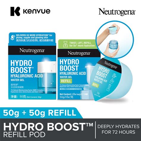 Neutrogena Hydro Boost Hyaluronic Acid Water Gel 50g And 1 Refill Pod Bundle Shopee Singapore