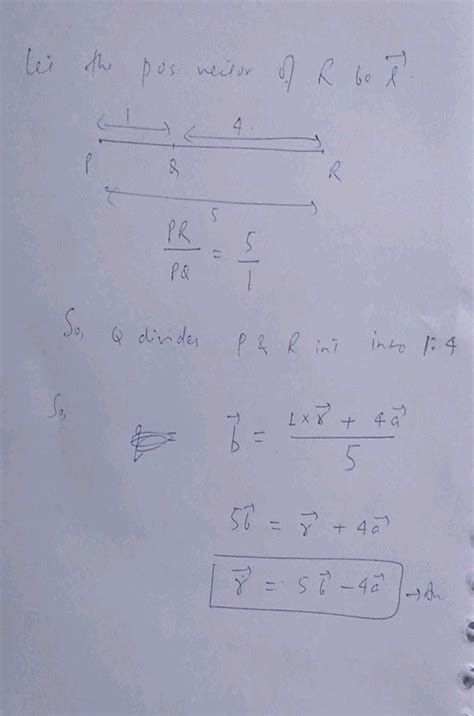 The Position Vector Of P And Q Are Respectively Bar A