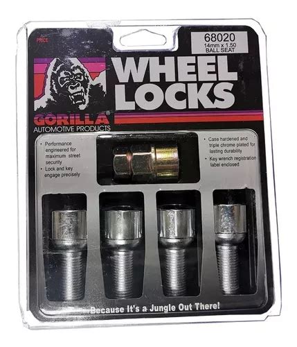 Birlos Tuercas De Seguridad Gorilla 14mm X 1 5