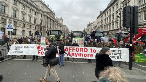 Farmers Protest In London Against Labours Inheritance Tax Reforms