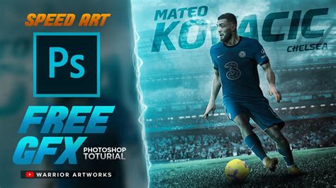 Photo Manipulation Poster Football Photoshop Toturial Speed Art