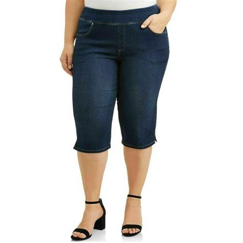 Level 8 Level Eight Womens Plus Size Elastic Waist Pull On Stretch