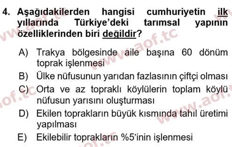 2017 TAR202U Atatürk İlkeleri ve İnkılap Tarihi 2 Çıkmış Sınav