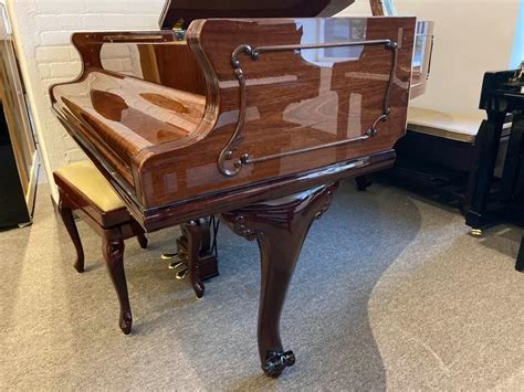 Petrof 58 Grand Piano Mahogany Queen Anne Style SOLD Wells Pianos