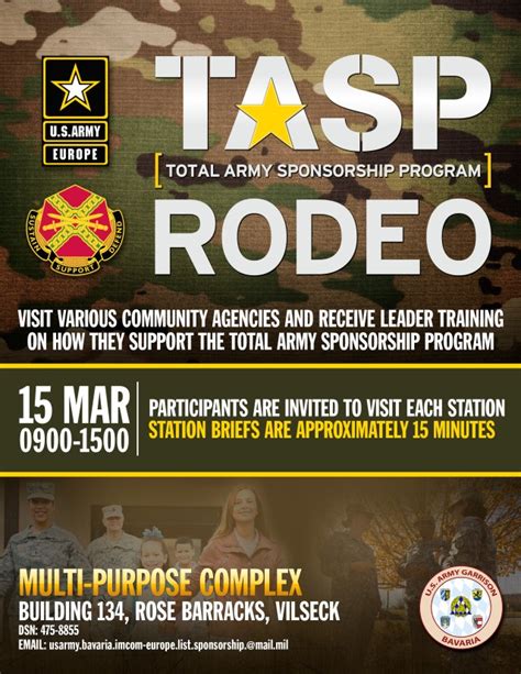 Total Army Sponsorship Program Rodeo March 15 At Usag Bavaria Article