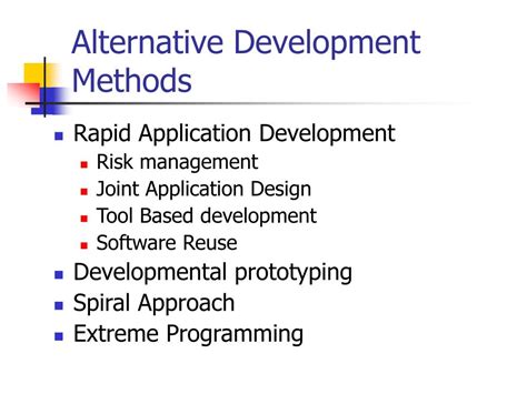 alternative methodologies powerpoint