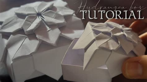 Tutorial Origami Hydrangea Box Shuzo Fujimoto YouTube