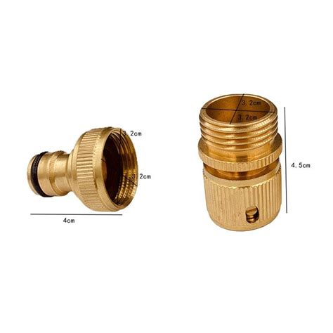 Zre Hcon Garden Hose Quick Connect Male Female Solid Brass Water Pipe