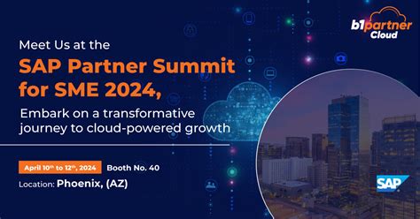 Meet B1 Partner Cloud At Sap Partner Summit For Sme 2024