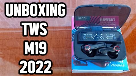 Unboxing TWS M19 audífonos super económicos primeras impresiones