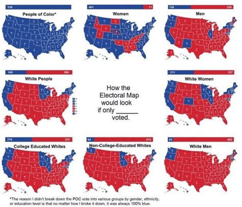 How The Electoral Map Would Look If Only Voted Rmapporn