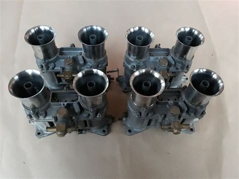 Weber 48 Ida Twin Carburetors Genuine Italy Ford Chevy V8 Shelby Cobra