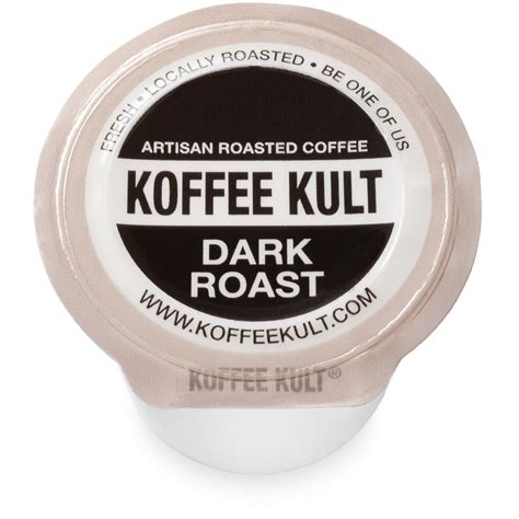 Original Koffee Kult Dark Roast coffee in single serve cups