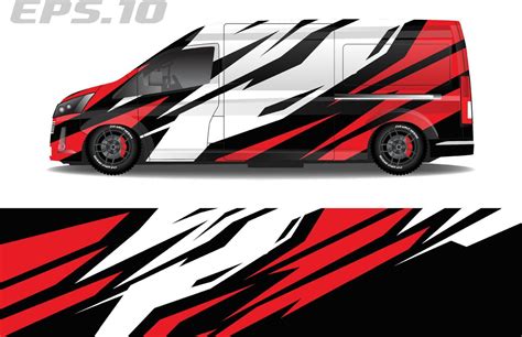 Camper Van Wrap Design Vector For Vehicle Vinyl Stickers And Automotive