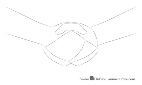 How To Draw A Handshake Step By Step AnimeOutline