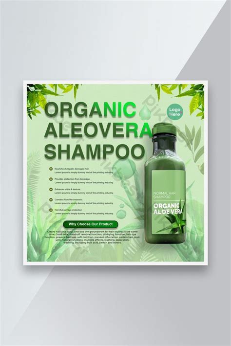 Natural Shampoo Ad Banner Design Template Psd Psd Free Download Pikbest