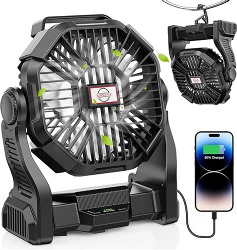 Amazon Dowilldo Mah Battery Operated Fan Camping Fan