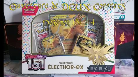 Ouverture de Deux Coffrets Electhor Ex Pokémon 151 4 YouTube