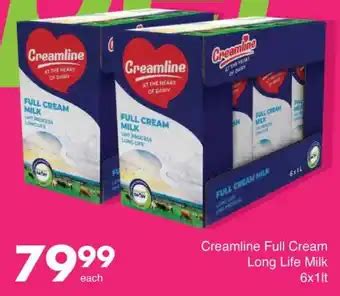 Creamline Full Cream Long Life Milk X Lt Offer At Save Hyper