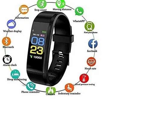 Id115 Smart Bracelet Heart Rate Monitor Wristband Health Fitness