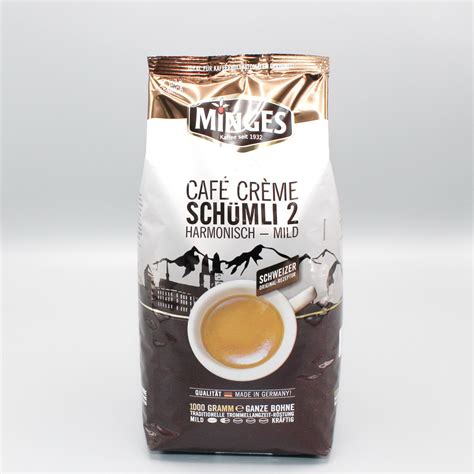 Café Créme Schümli 2 Minges Kaffee ganze Bohne Sonstiges tewa shop de