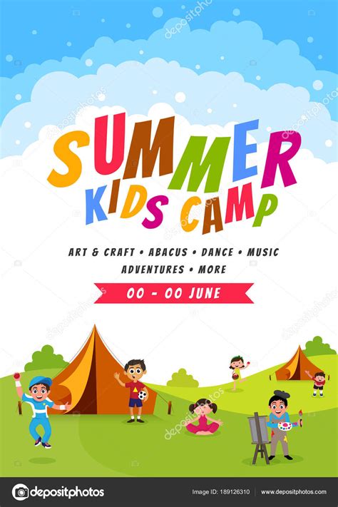 Free Summer Camp Flyer Template Detrester