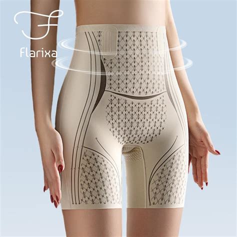 Cheap Flarixa Seamless Safety Shorts For Women High Waist Shaping