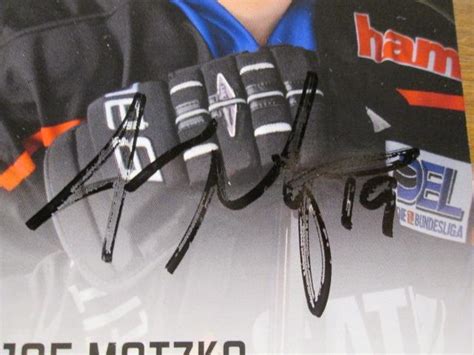 Original Autogramm Joe Motzko Eishockey Ingolstadt Autogramm