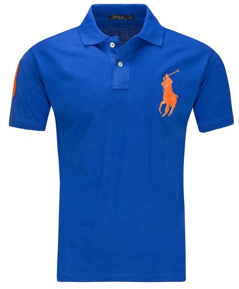 Koszulka męska polo Polo Ralph Lauren niebieska polówka BIG PONY r M