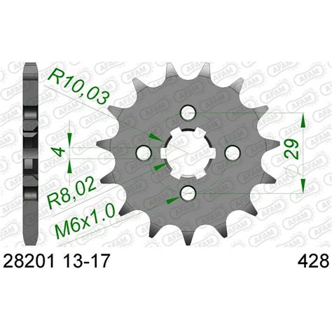 AFAM Pignon Acier Standard 28201 428 EBay